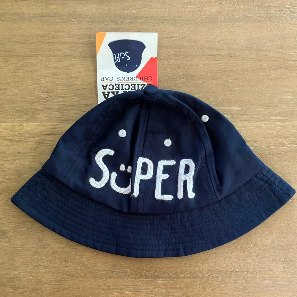 Toddler Navy Blue Bucket Hat “Super” NWT 2-4 YRS